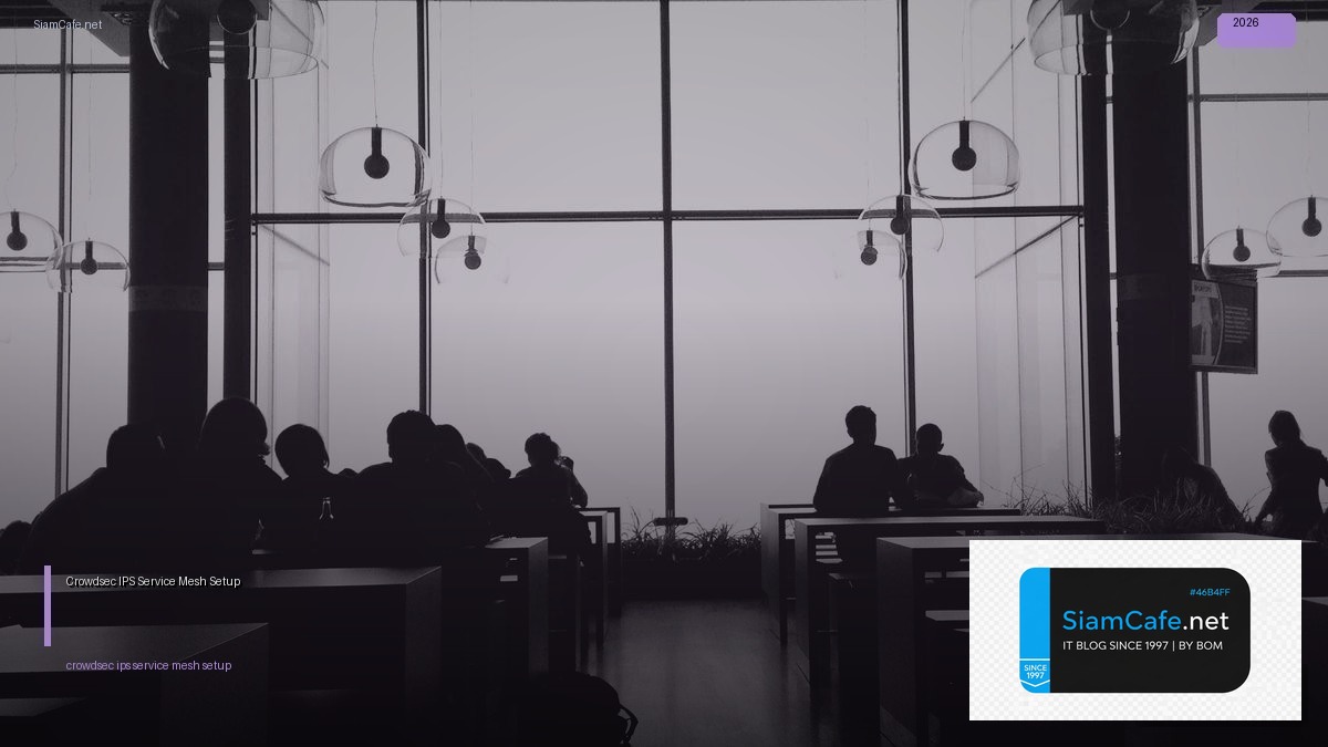 Crowdsec IPS Service Mesh Setup | SiamCafe Blog