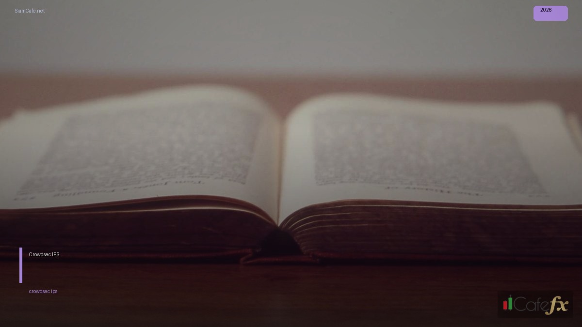 Crowdsec IPS คู่มือฉบับสมบูรณ์ 2026 — คู่มือฉบับสมบูรณ์ 2026 | SiamCafe Blog