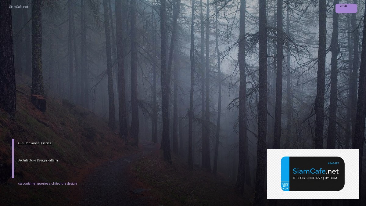 css container queries architecture design pattern