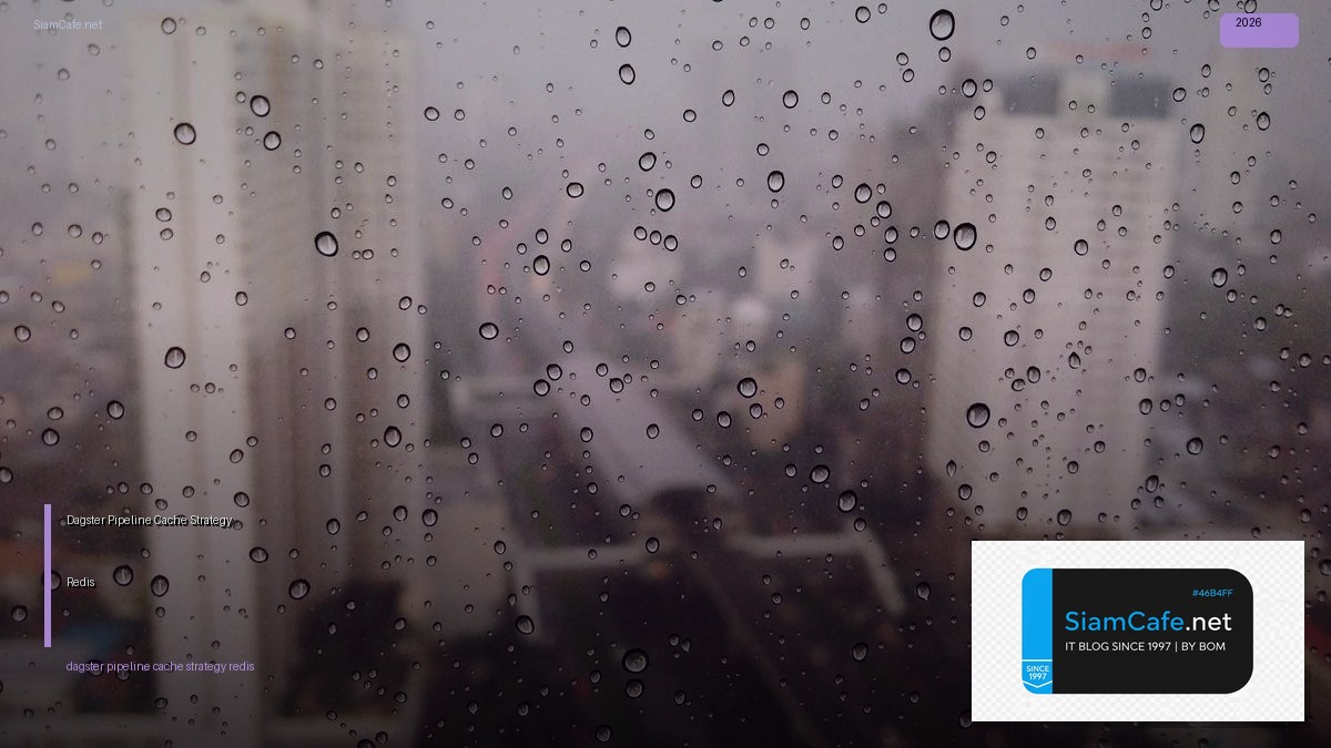 Dagster Pipeline Cache Strategy Redis — คู่มือฉบับสมบูรณ์ 2026 | SiamCafe Blog