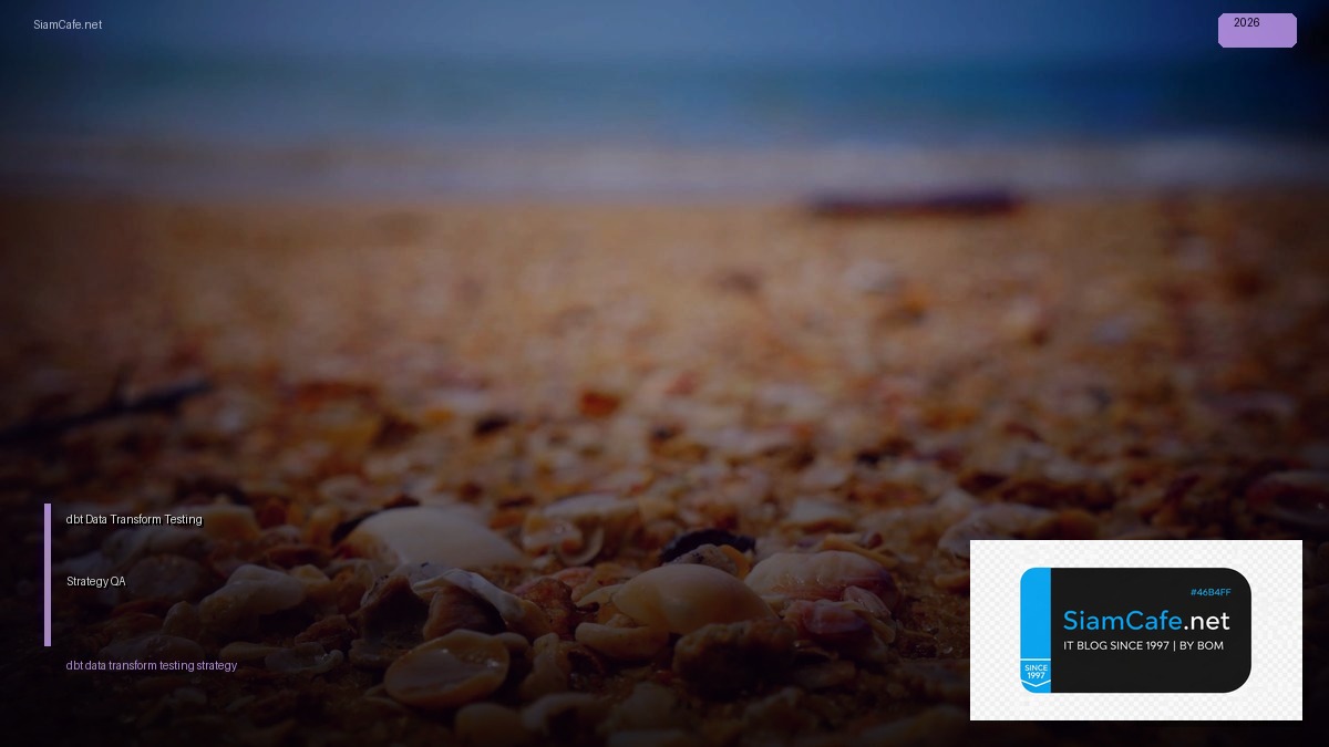 dbt data transform testing strategy qa