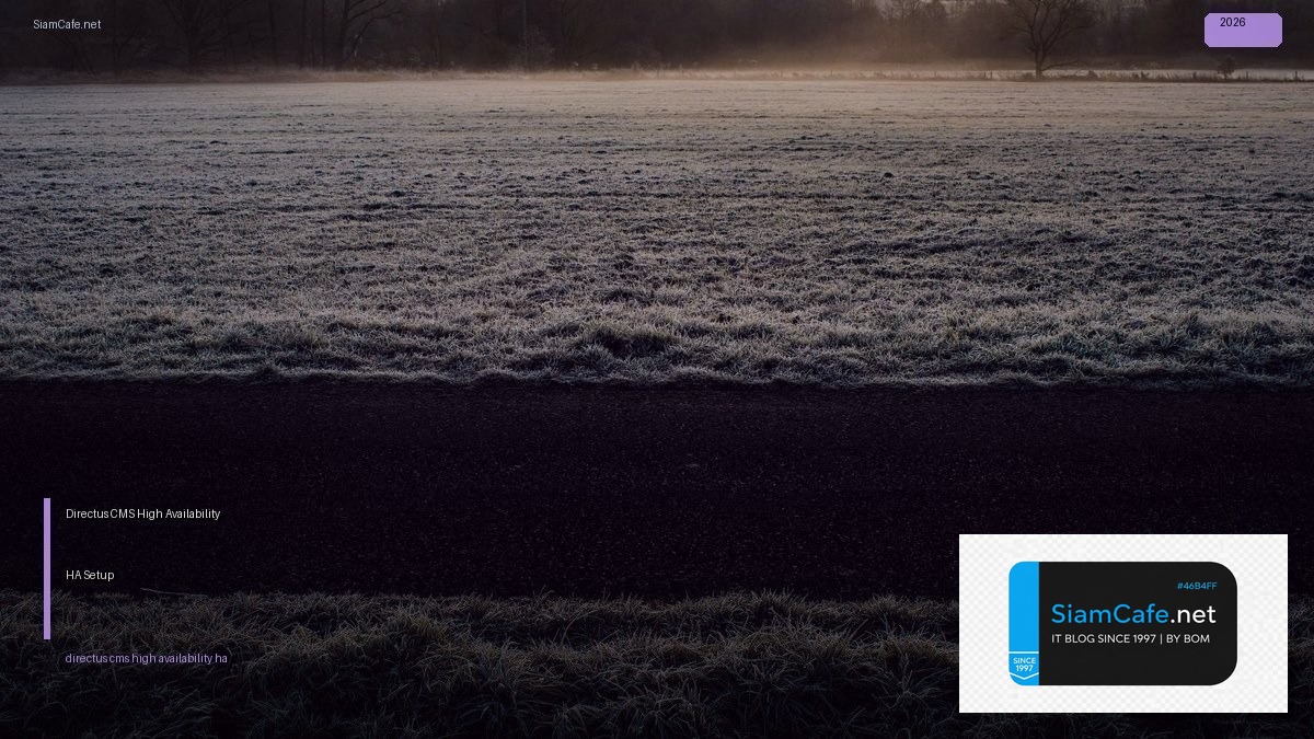 Directus CMS High Availability HA Setup | SiamCafe Blog