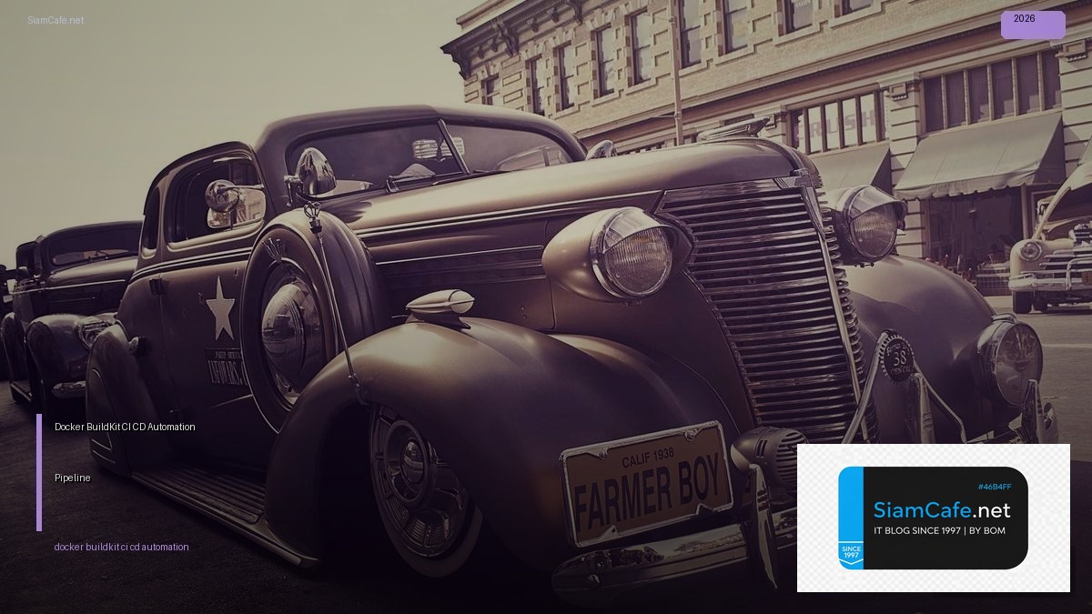 Docker BuildKit CI CD Automation Pipeline — คู่มือฉบับสมบูรณ์ 2026 | SiamCafe Blog
