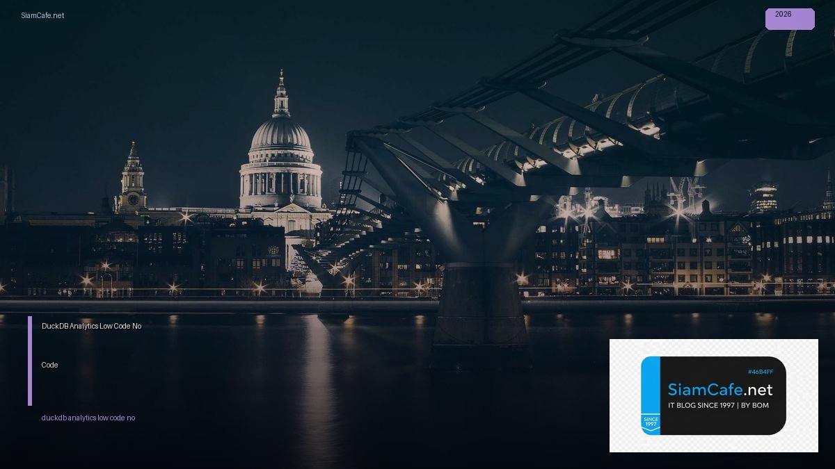 duckdb analytics low code no code