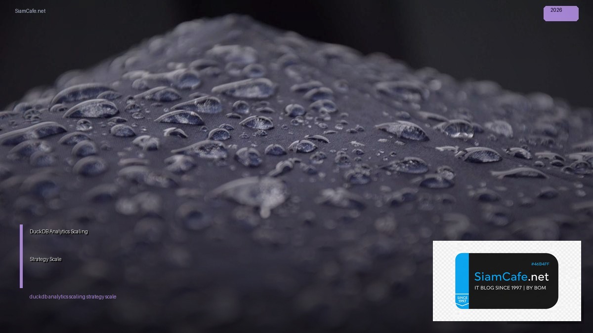 DuckDB Analytics Scaling Strategy วิธี Scale — คู่มือฉบับสมบูรณ์ 2026 | SiamCafe Blog