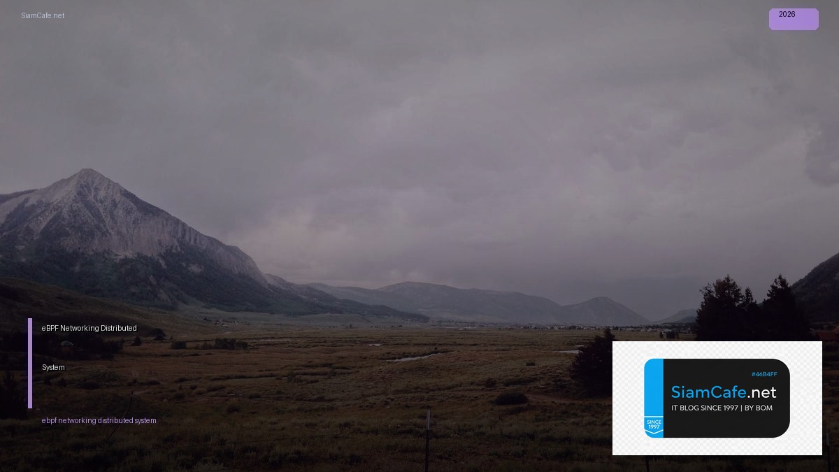 eBPF Networking Distributed System — คู่มือฉบับสมบูรณ์ 2026 | SiamCafe Blog