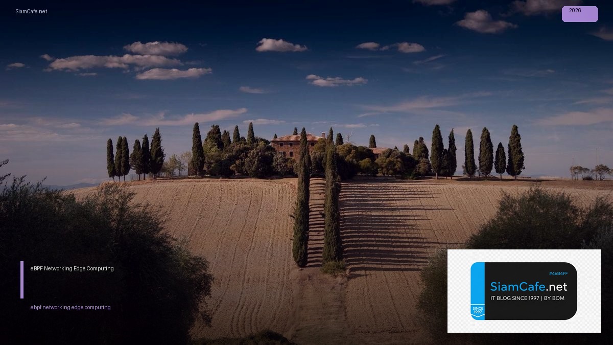 eBPF Networking Edge Computing — คู่มือฉบับสมบูรณ์ 2026 | SiamCafe Blog