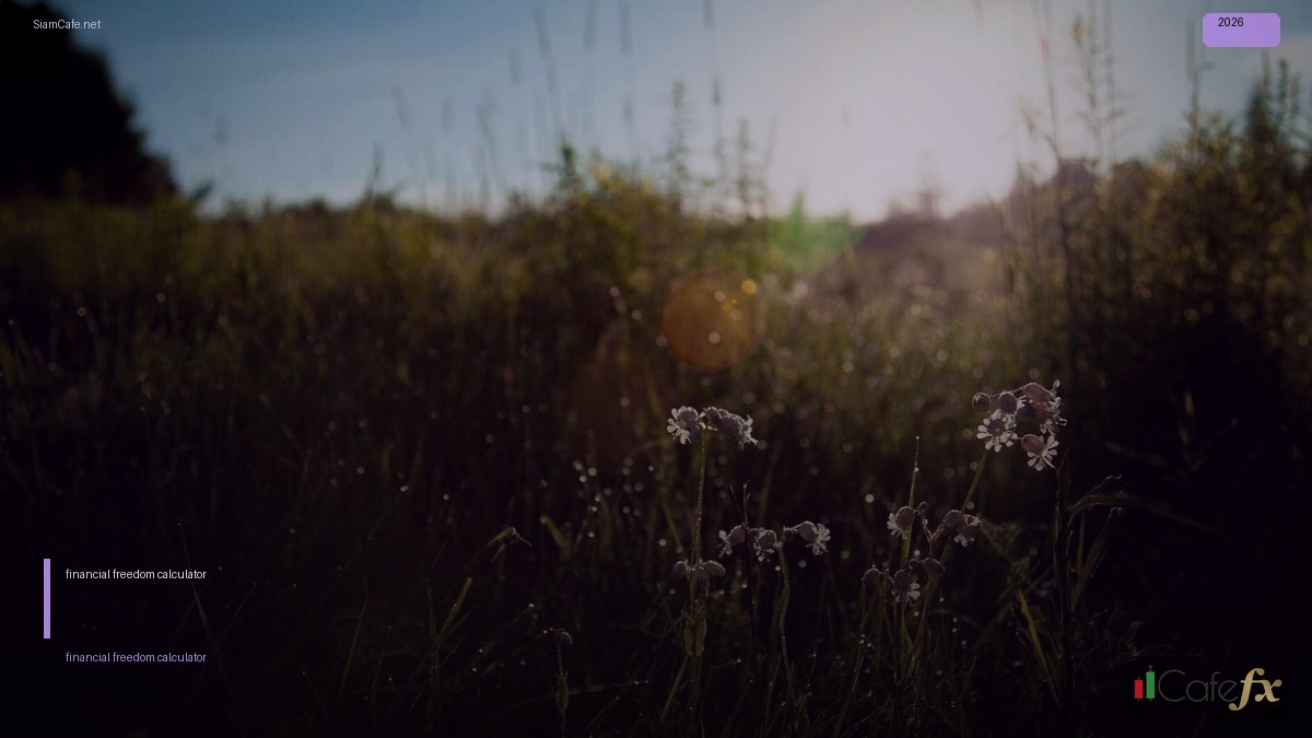 financial freedom calculator | SiamCafe Blog