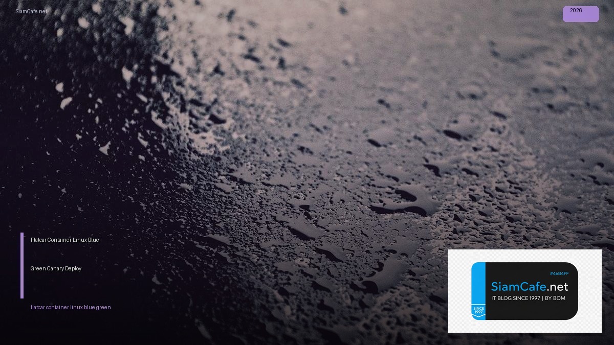 flatcar container linux blue green canary deploy