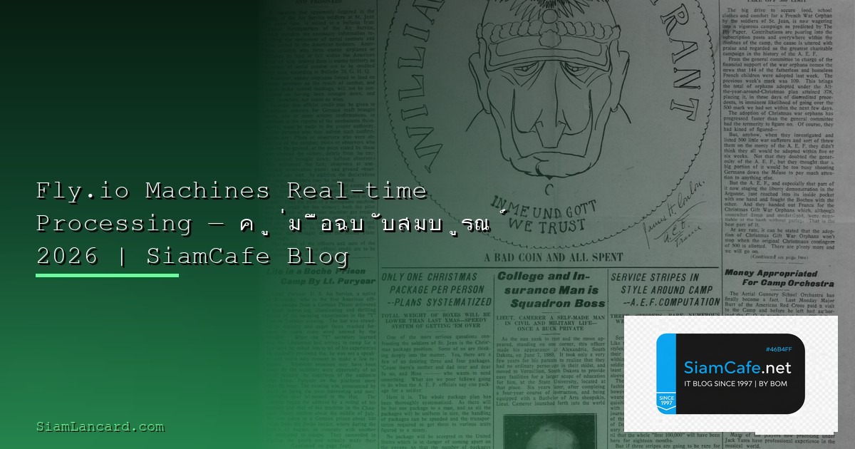 Fly.io Machines Citizen Developer — ทุกสิ่งที่ต้องรู้ในปี 2026 | SiamCafe Blog
