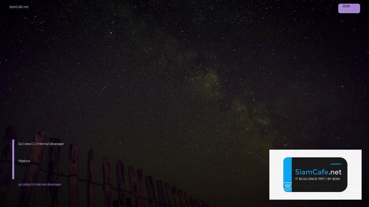 go cobra cli internal developer platform