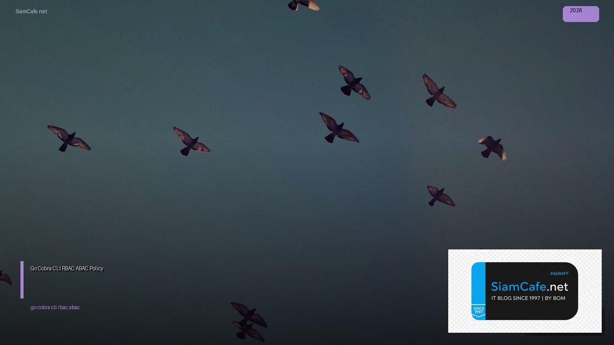 Go Cobra CLI RBAC ABAC Policy — คู่มือฉบับสมบูรณ์ 2026 | SiamCafe Blog