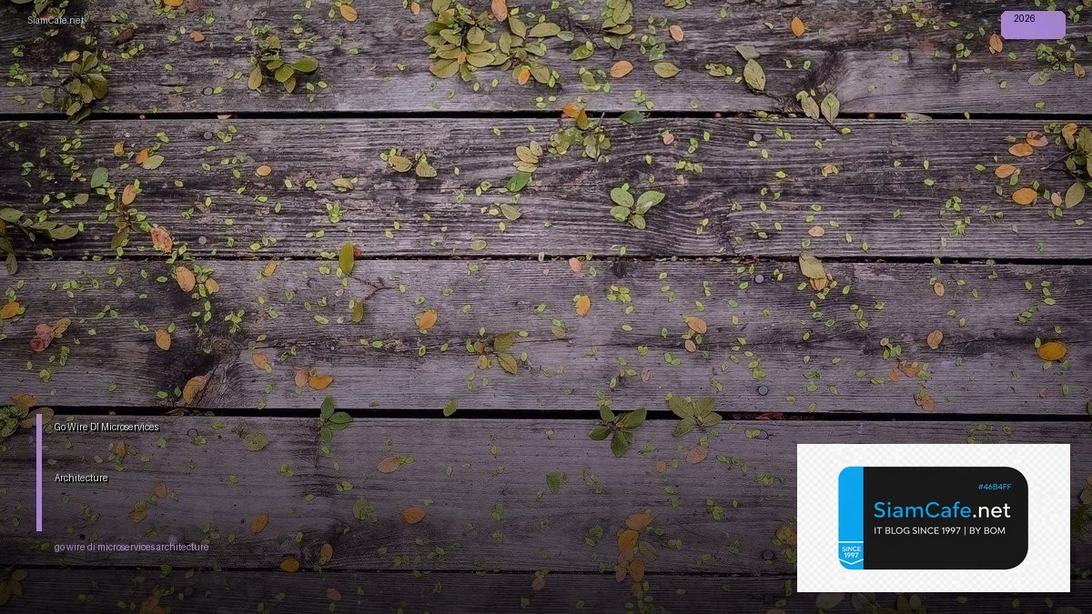 go wire di microservices architecture