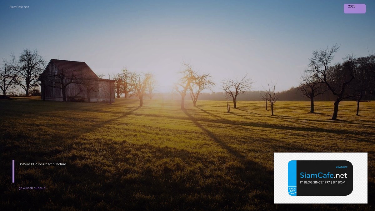 go wire di pub sub architecture