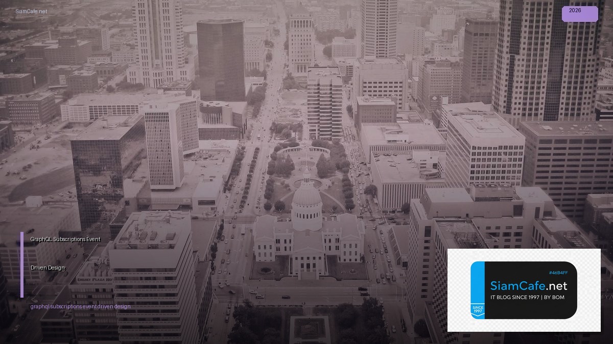 GraphQL Subscriptions Event Driven Design — คู่มือฉบับสมบูรณ์ 2026 | SiamCafe Blog