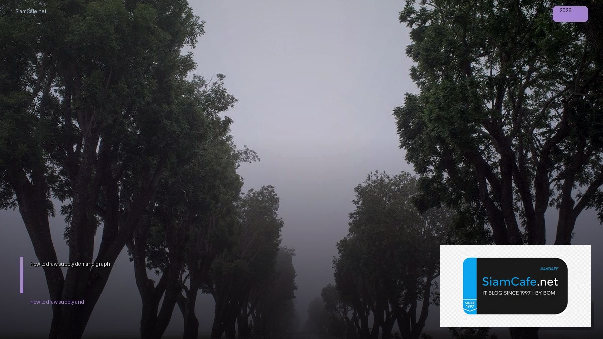 how to draw supply and demand graph