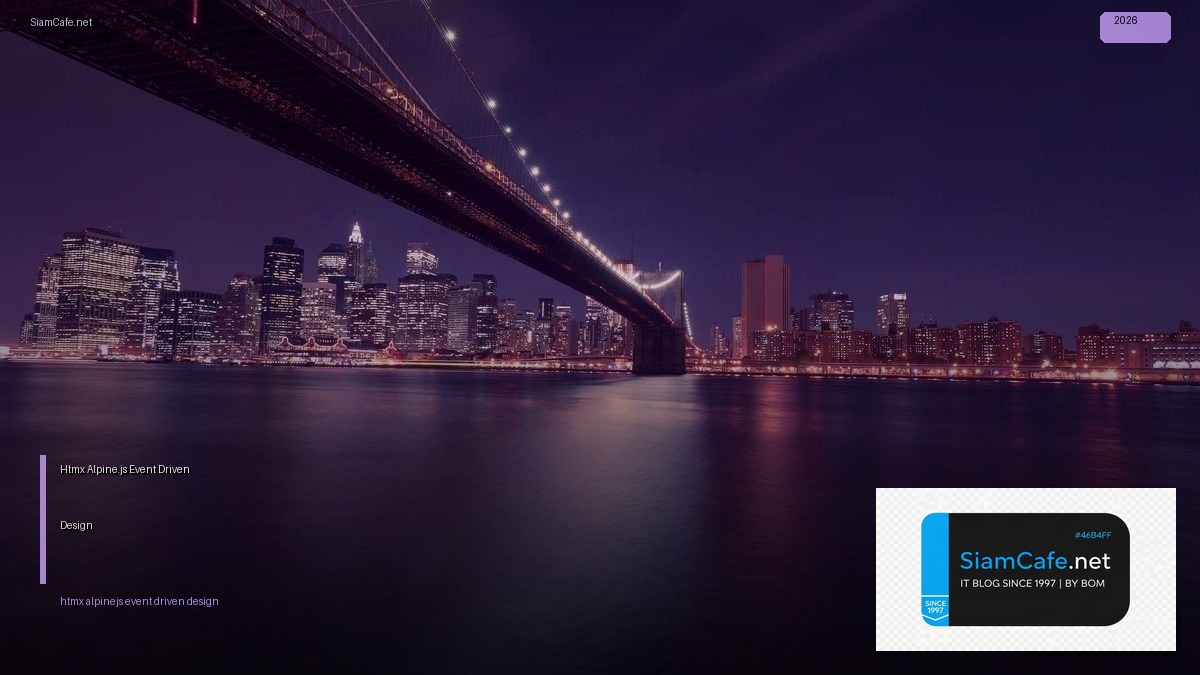 htmx alpinejs event driven design