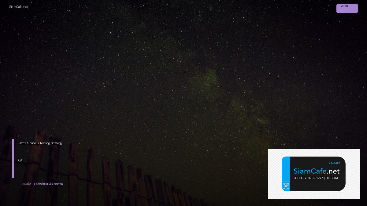 htmx alpinejs testing strategy qa