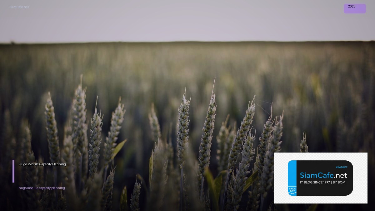 hugo module capacity planning