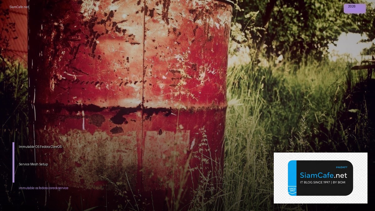 immutable os fedora coreos service mesh setup