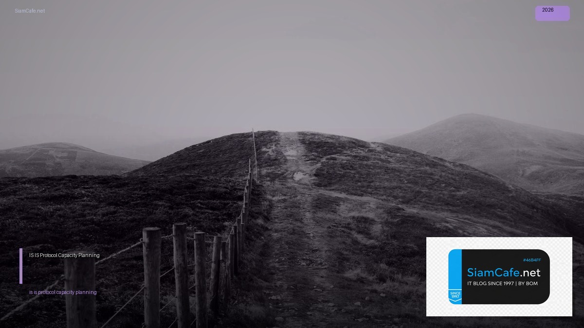 IS-IS Protocol Capacity Planning | SiamCafe Blog