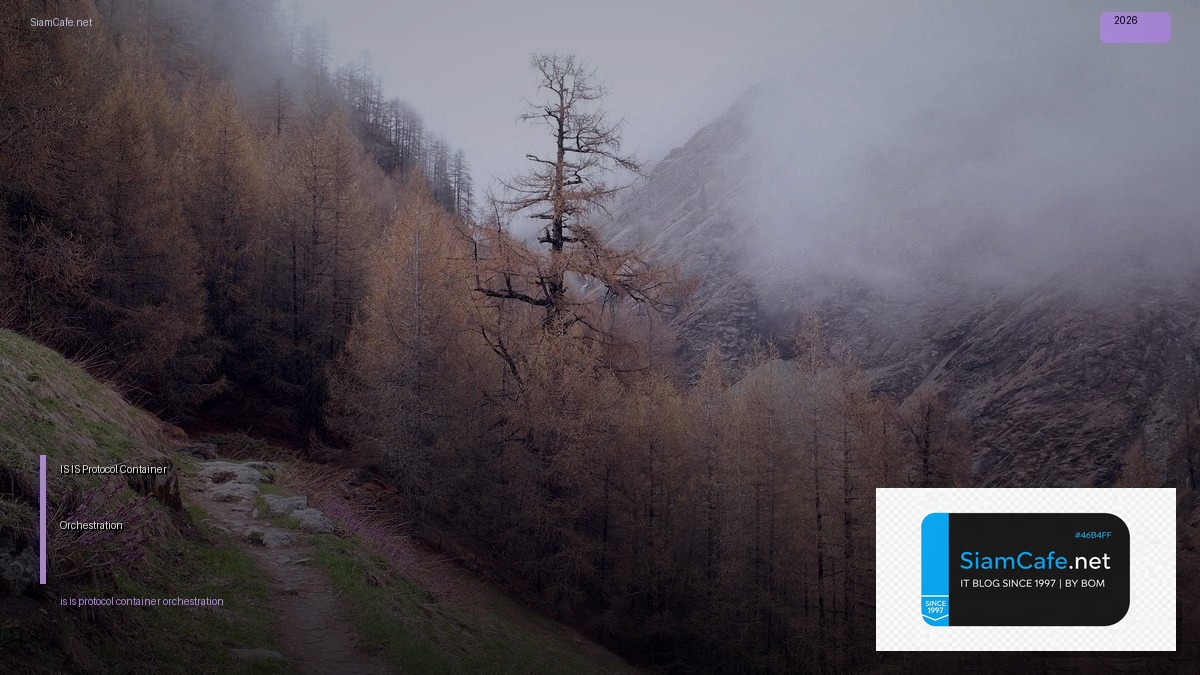 IS-IS Protocol Container Orchestration | SiamCafe Blog