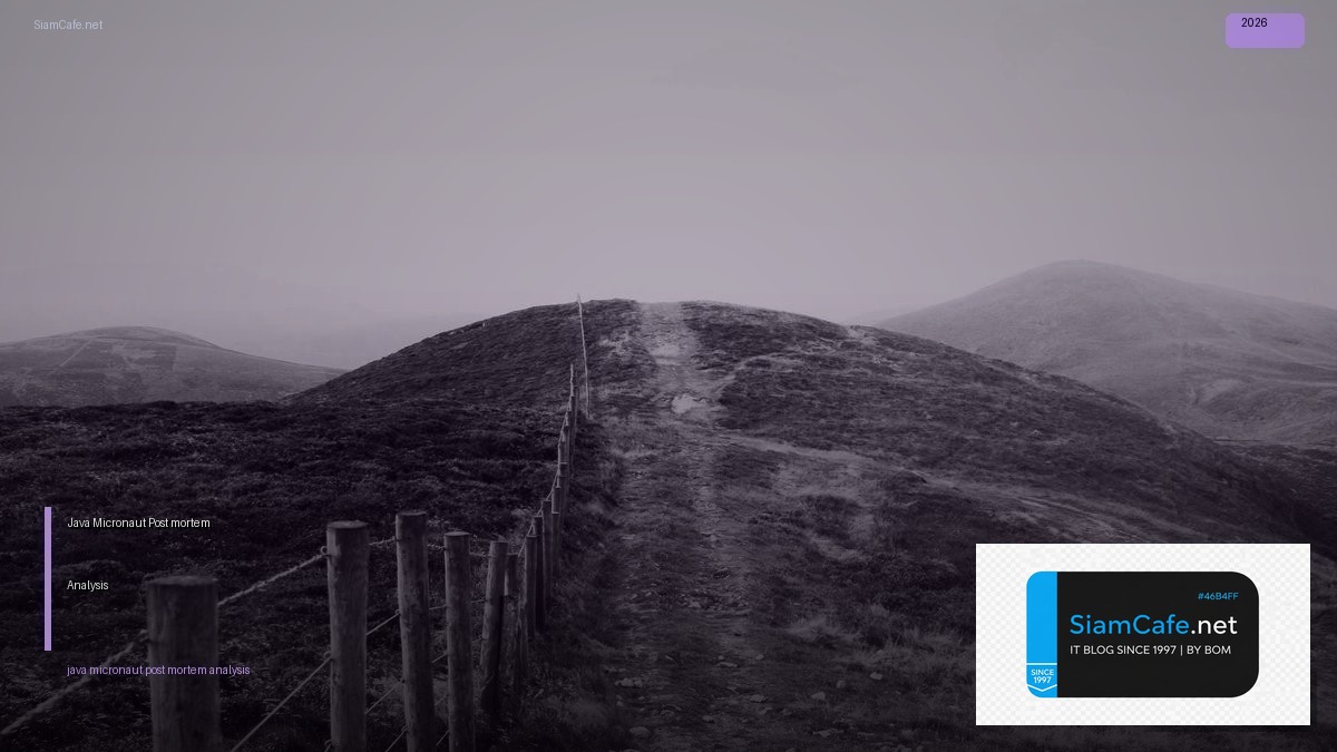 java micronaut post mortem analysis