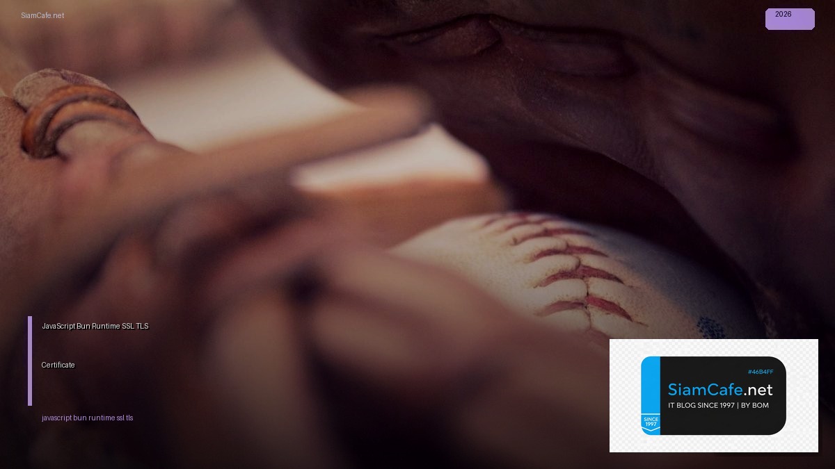 JavaScript Bun Runtime SSL TLS Certificate — คู่มือฉบับสมบูรณ์ 2026 | SiamCafe Blog