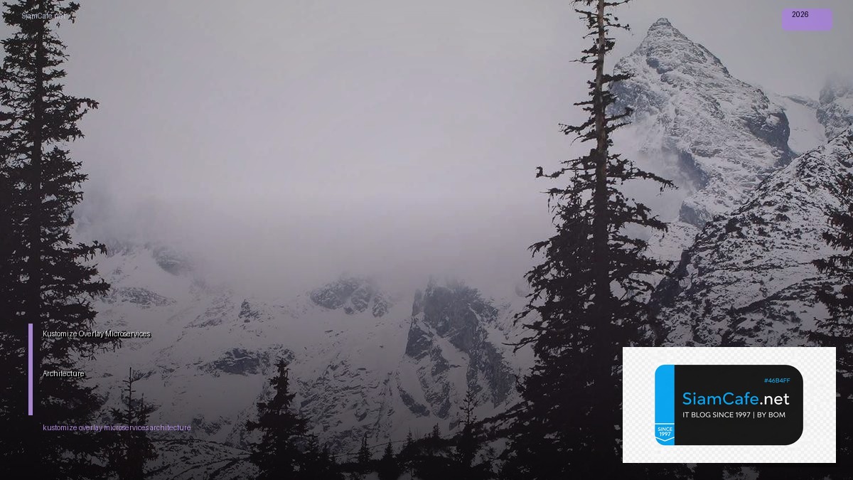 Kustomize Overlay Microservices Architecture — คู่มือฉบับสมบูรณ์ 2026 | SiamCafe Blog