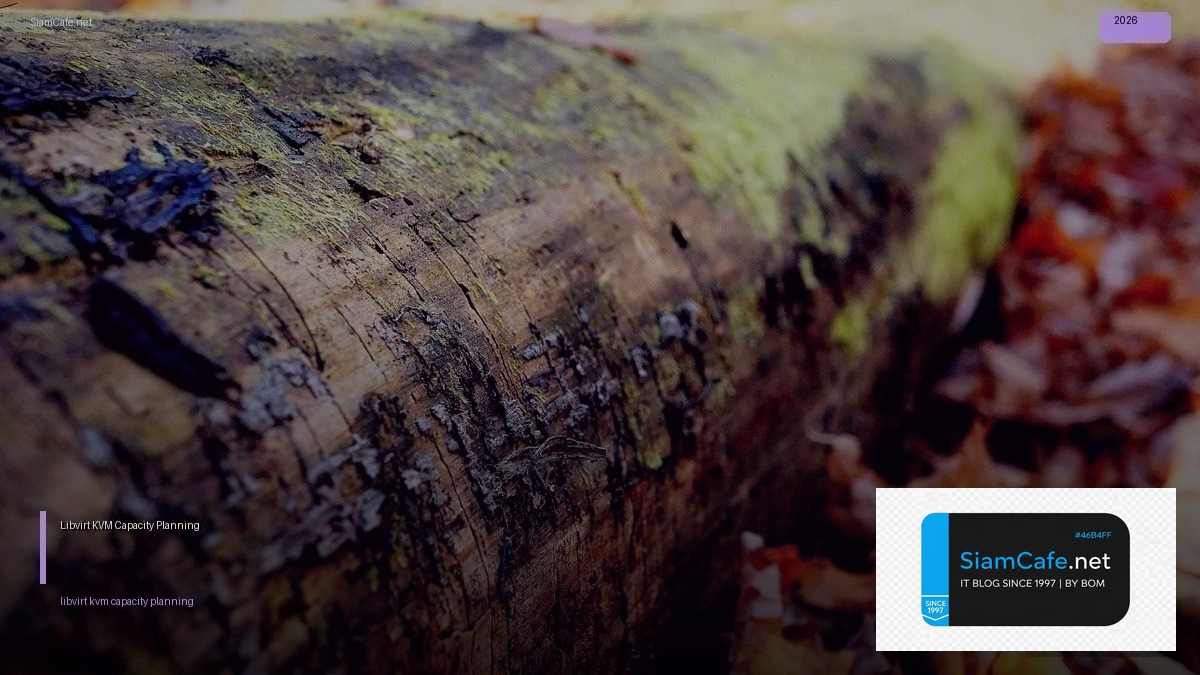 Libvirt KVM Capacity Planning — วิธีตั้งค่าและใช้งานจริงพร้อมตัวอย่าง