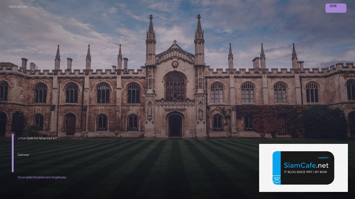 linux systemd advanced iot gateway