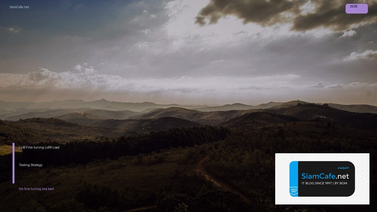 llm fine tuning lora load testing strategy