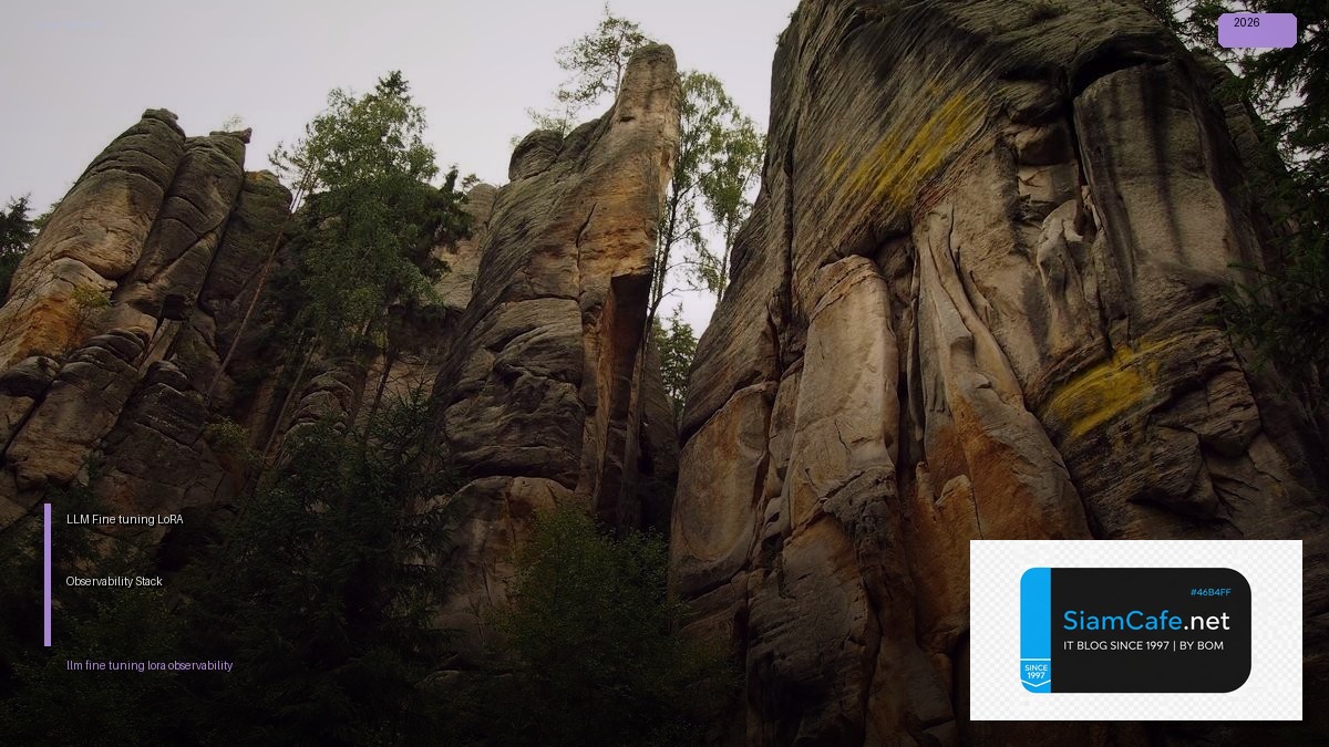 LLM Fine-tuning LoRA Observability Stack | SiamCafe Blog