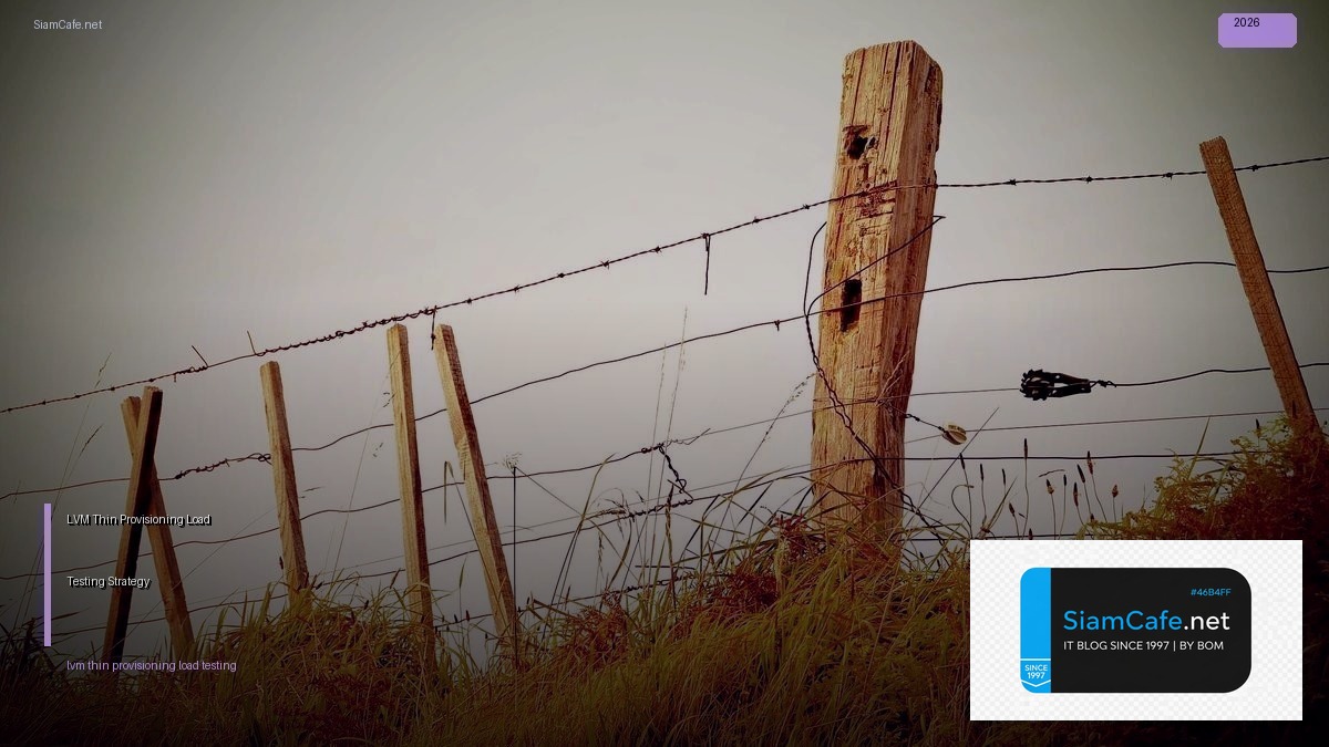lvm thin provisioning load testing strategy