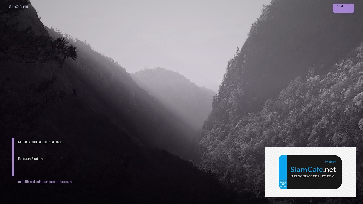 metallb load balancer backup recovery strategy