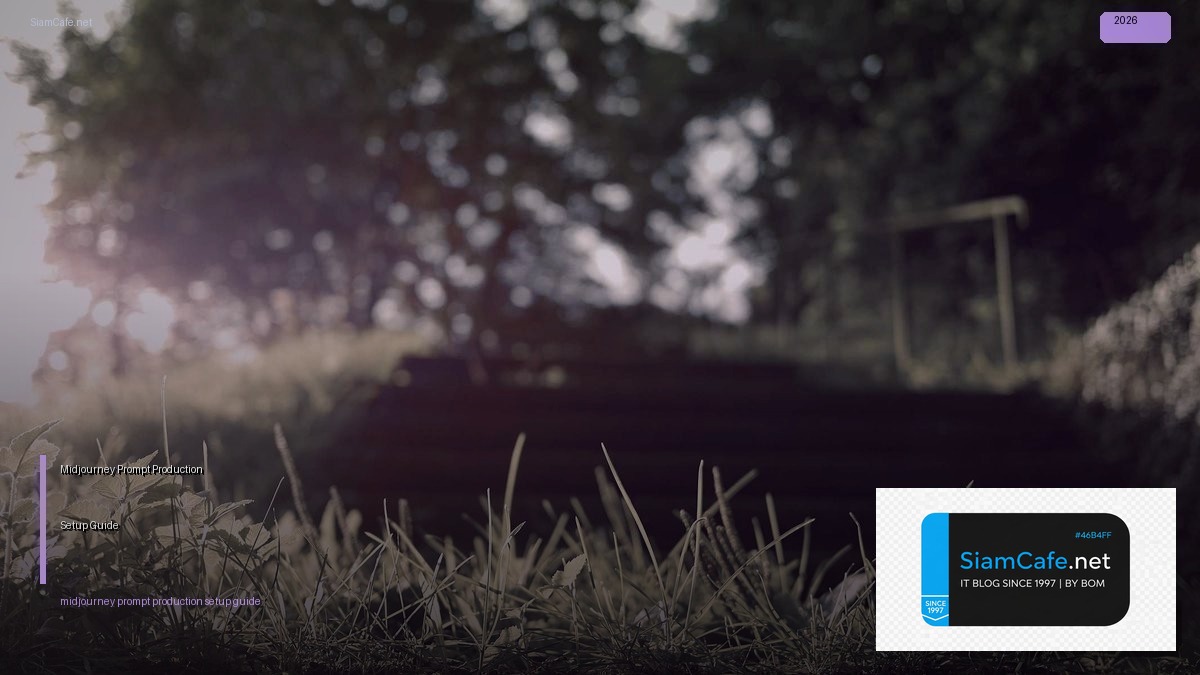Midjourney Prompt Production Setup Guide — คู่มือฉบับสมบูรณ์ 2026 | SiamCafe Blog