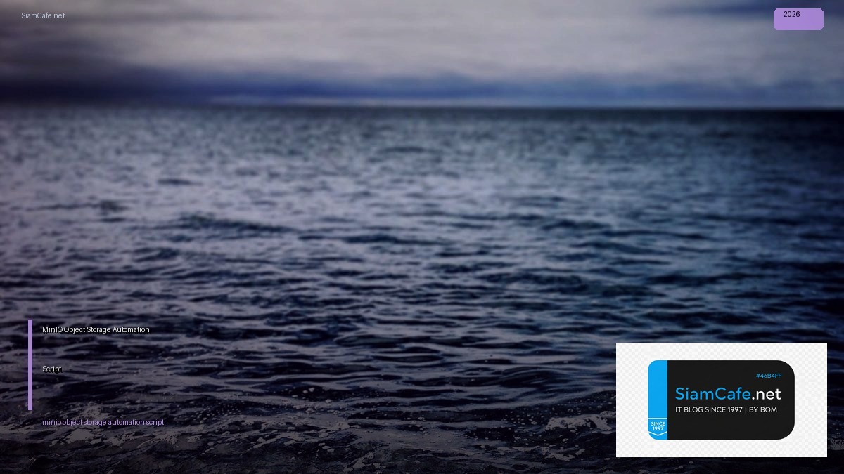 minio object storage automation script