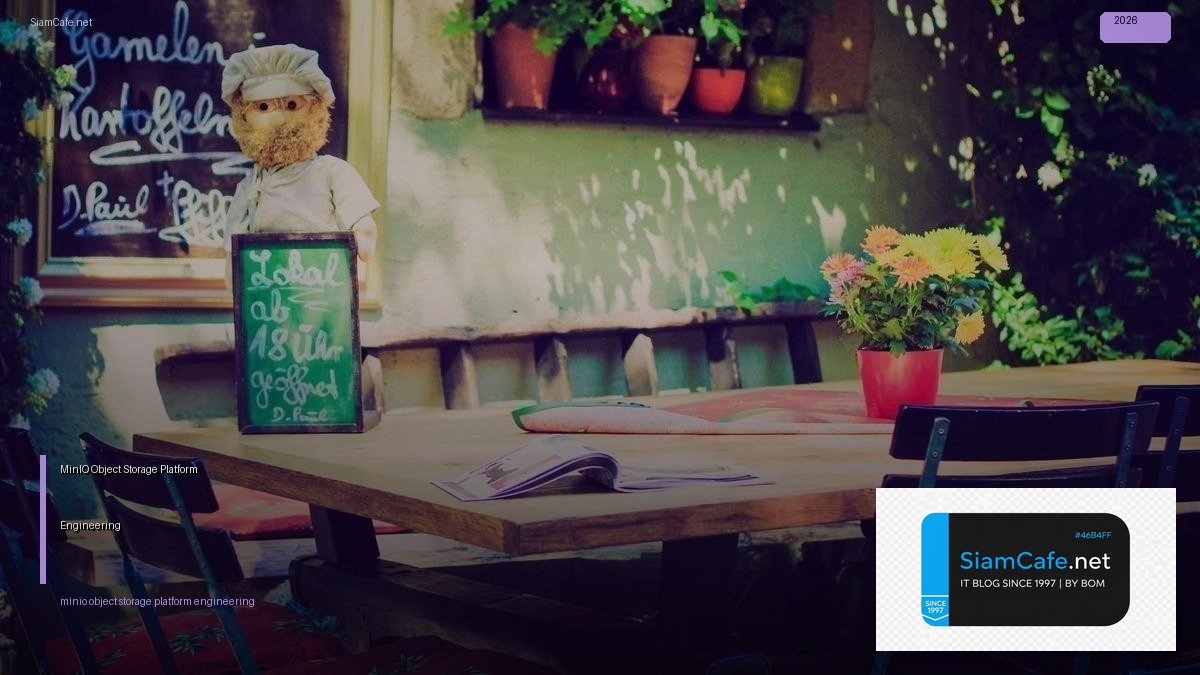 minio object storage platform engineering