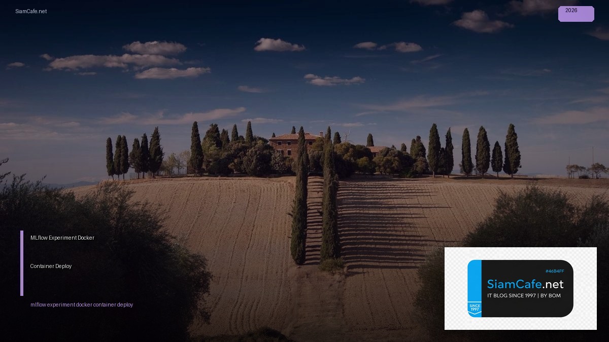 mlflow experiment docker container deploy