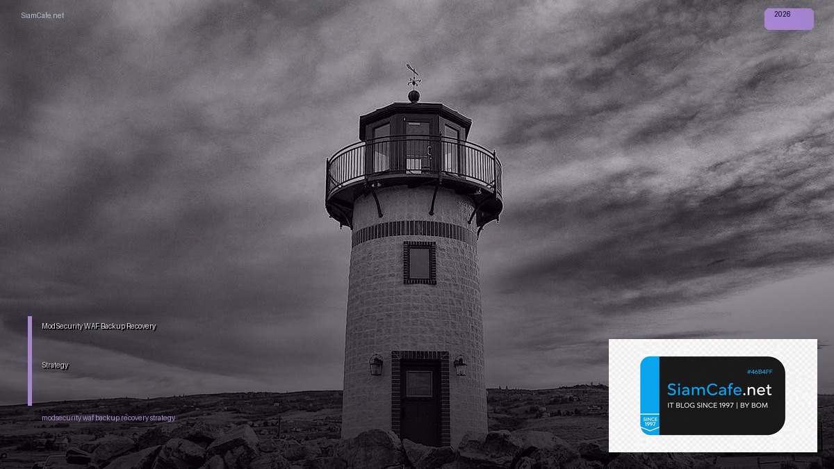modsecurity waf backup recovery strategy