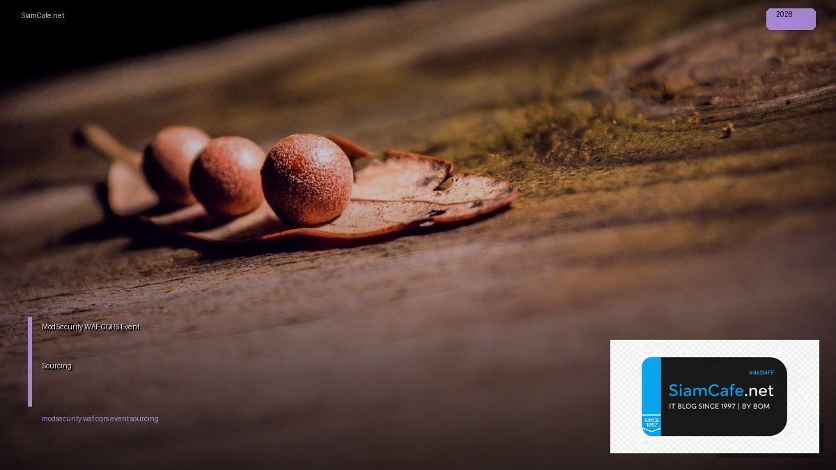 modsecurity waf cqrs event sourcing