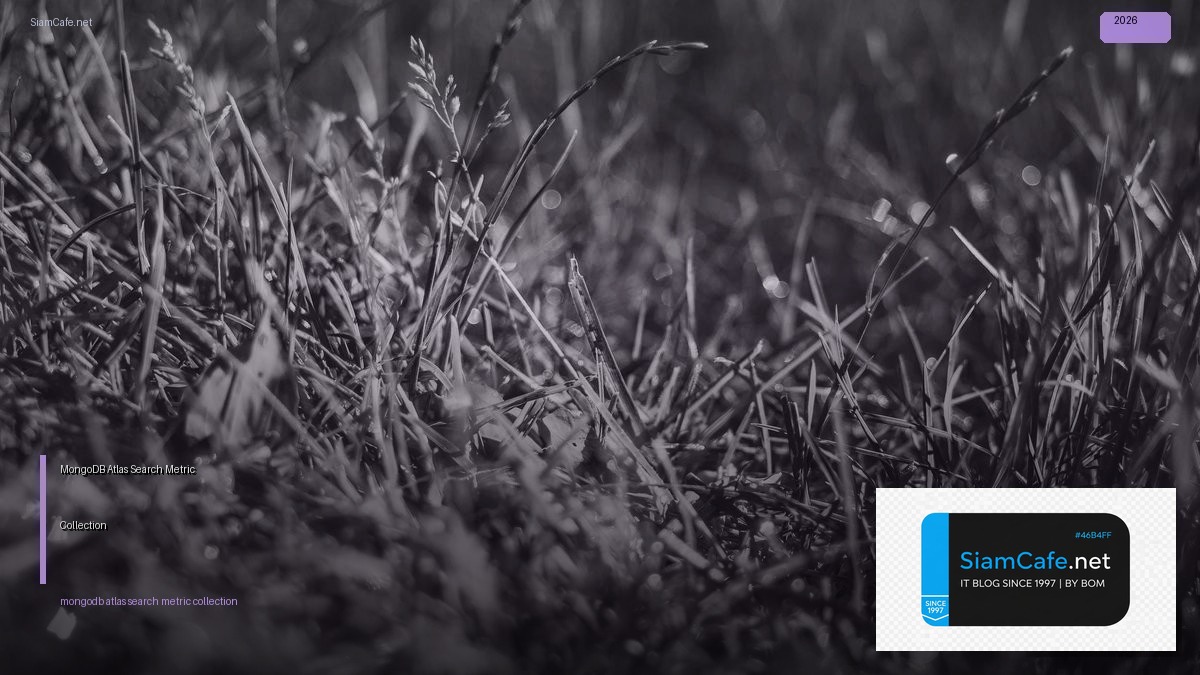 MongoDB Atlas Search Metric Collection — คู่มือฉบับสมบูรณ์ 2026 | SiamCafe Blog