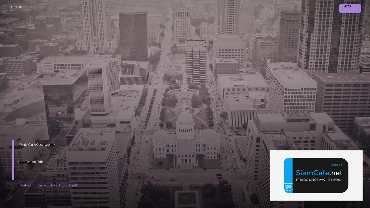 Monte Carlo Observability Certification Path — คู่มือฉบับสมบูรณ์ 2026 | SiamCafe Blog