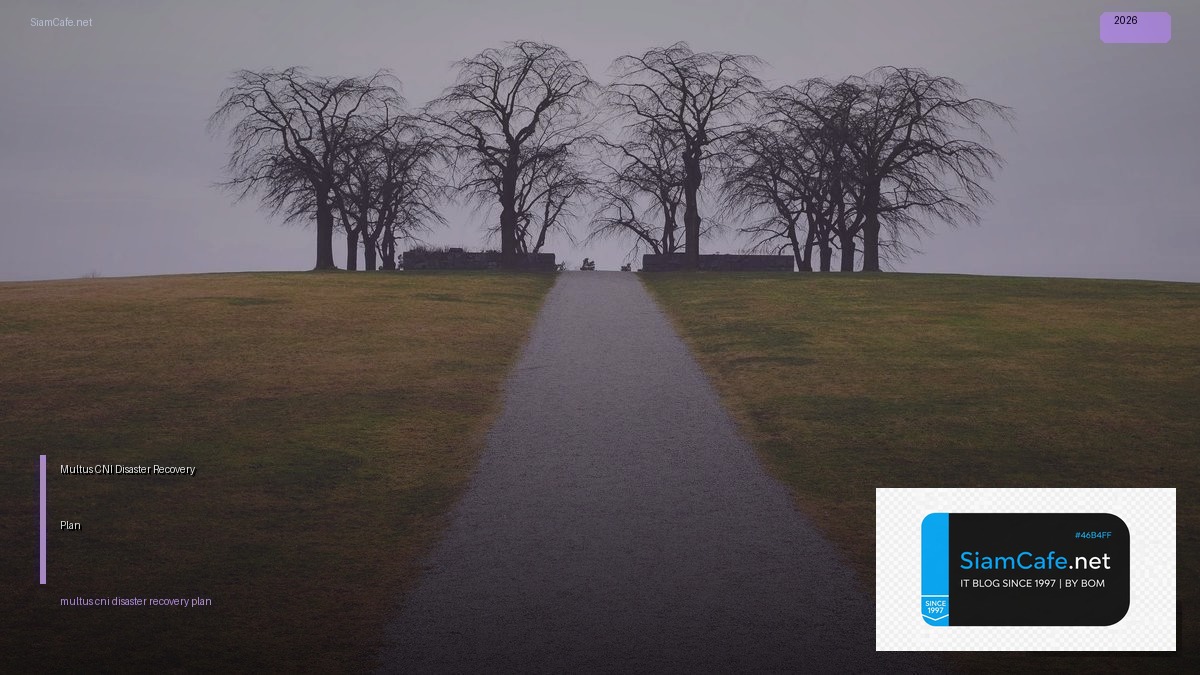 multus cni disaster recovery plan