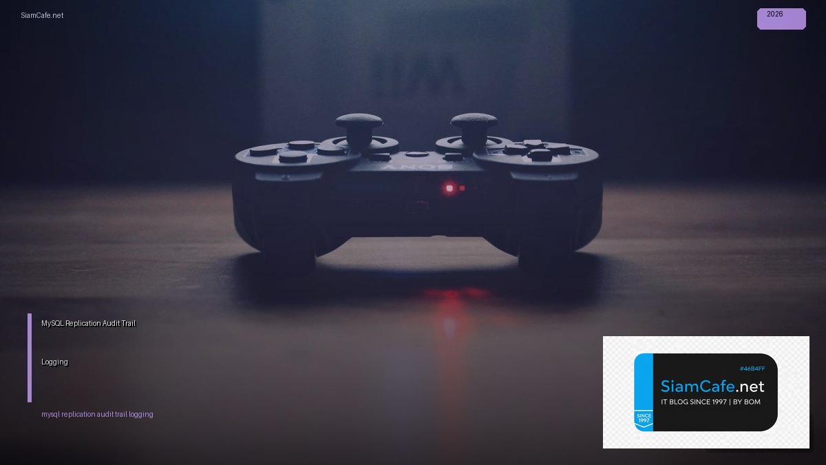 MySQL Replication Audit Trail Logging — คู่มือฉบับสมบูรณ์ 2026 | SiamCafe Blog