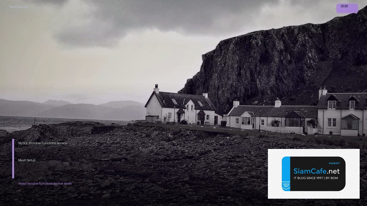 mysql window functions service mesh setup