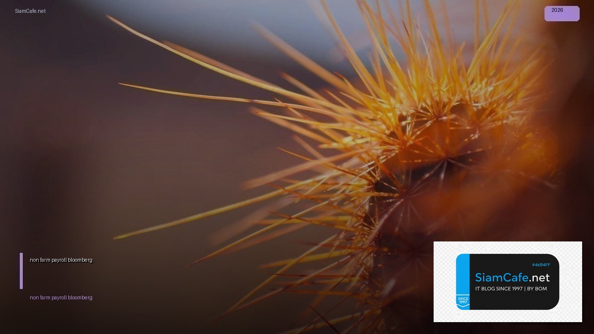 non farm payroll bloomberg — คู่มือฉบับสมบูรณ์ 2026 | SiamCafe Blog