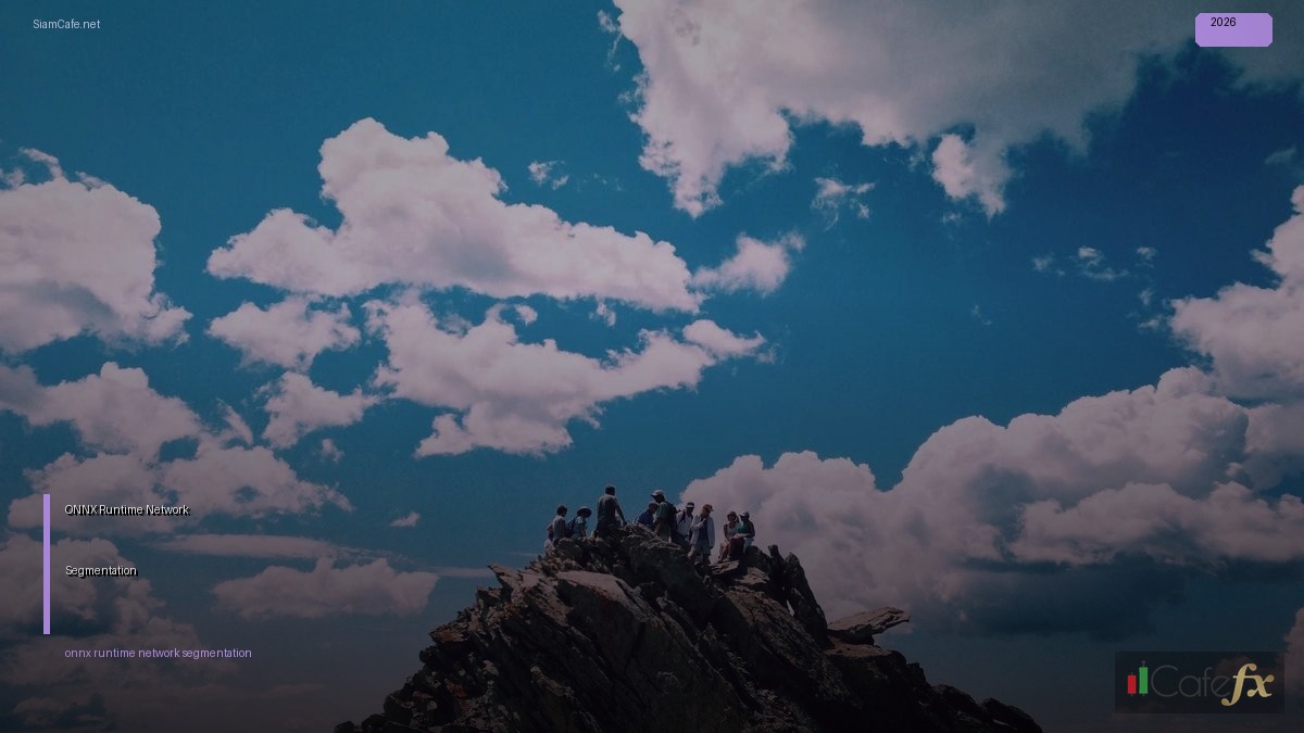 ONNX Runtime Network Segmentation — คู่มือฉบับสมบูรณ์ 2026 | SiamCafe Blog