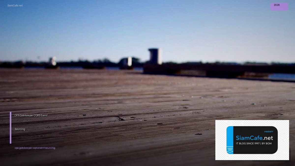 opa gatekeeper cqrs event sourcing