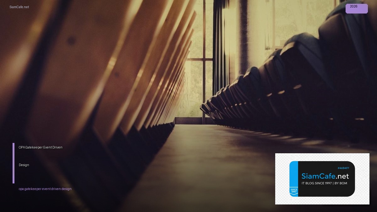 opa gatekeeper event driven design